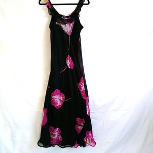 Sleeveles maxi chiffon dress